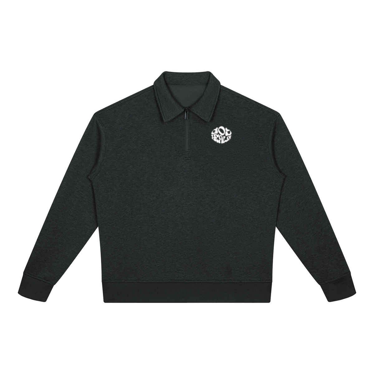 Unisex Boxy Quarter-Zip Sweatshirt