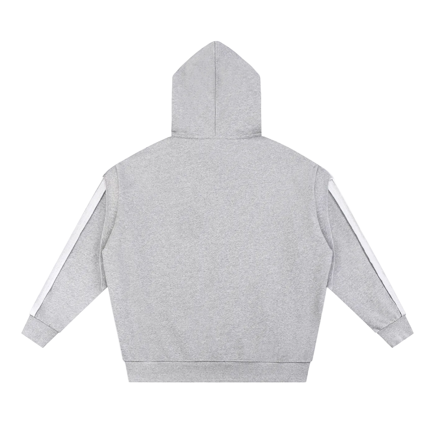 God Heals Contrast Tape Raw Edge Double Layered Hoodie