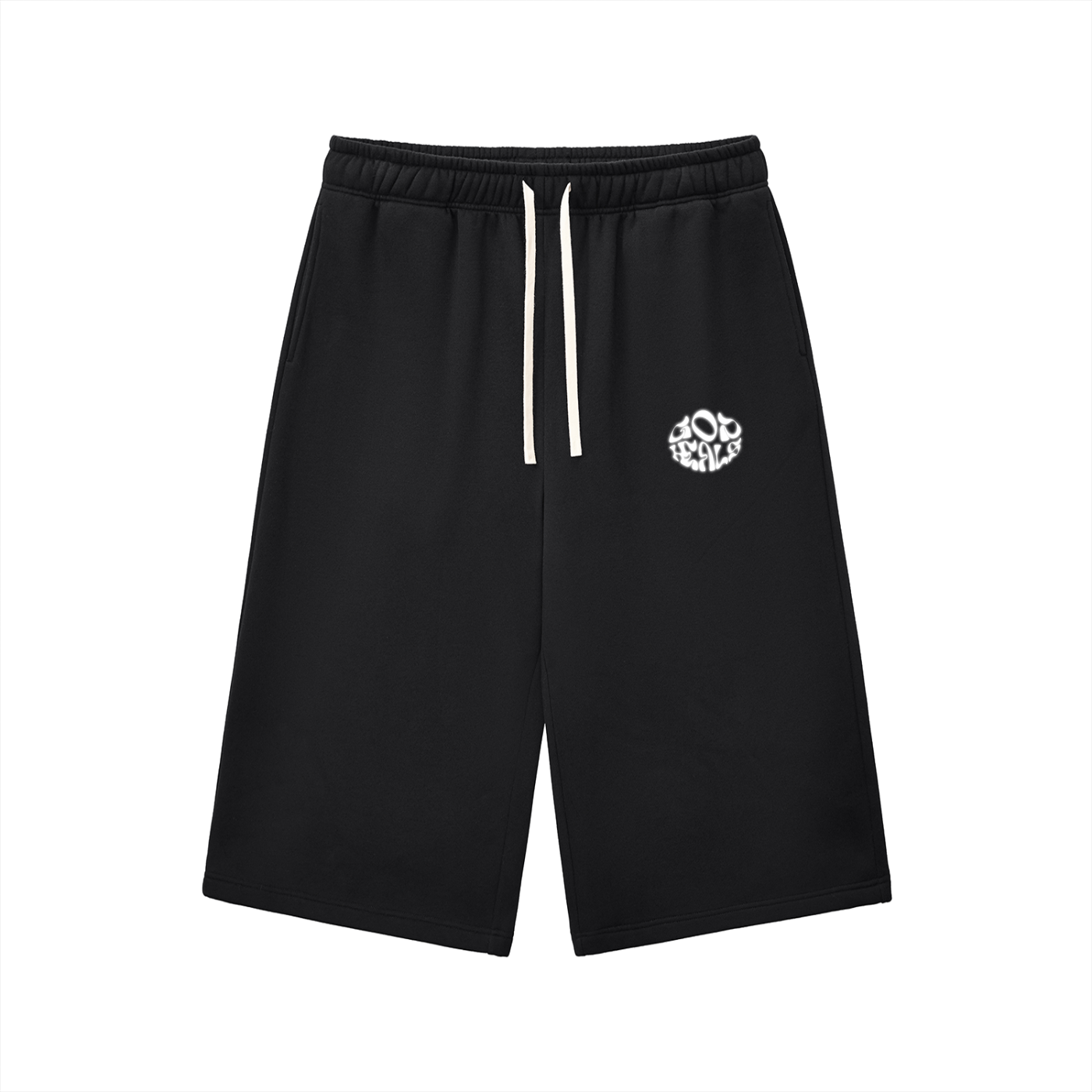 God Heals Relaxed Drawstring Three-quarter Sweatpants