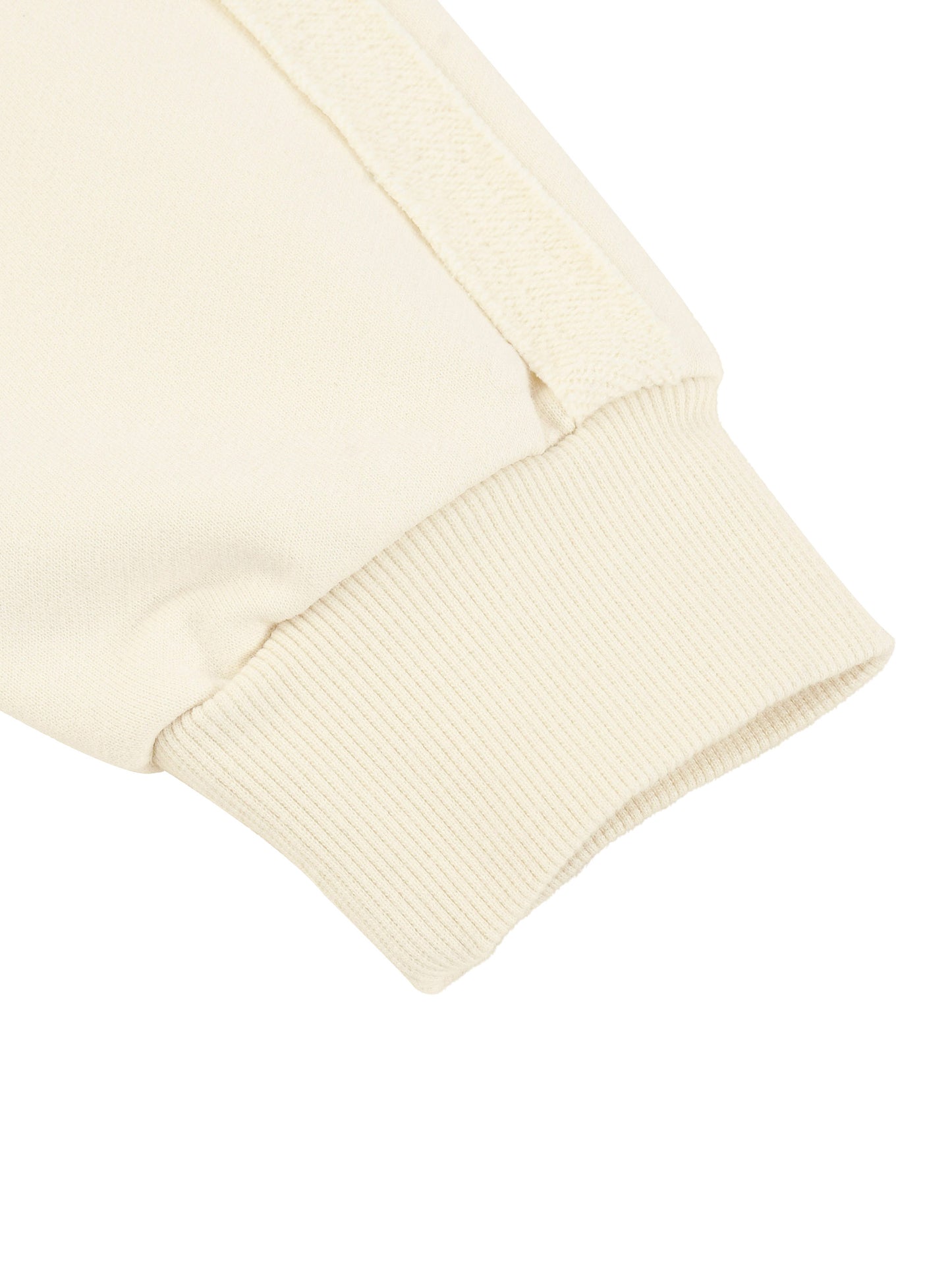 God Heals Contrast Tape Raw Edge Double Layered Hoodie