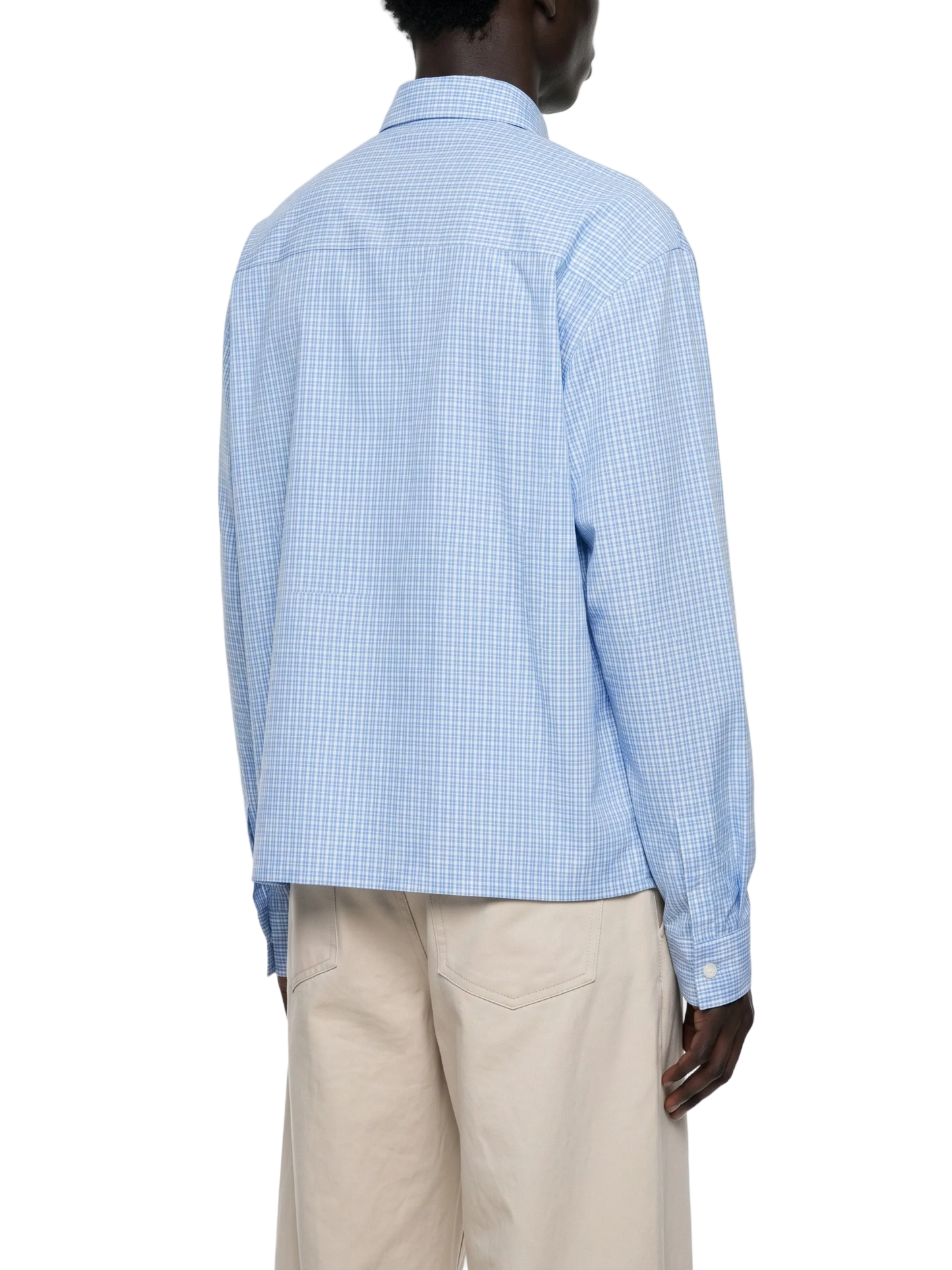 Unisex Boxy Plaid Long Sleeve Shirt
