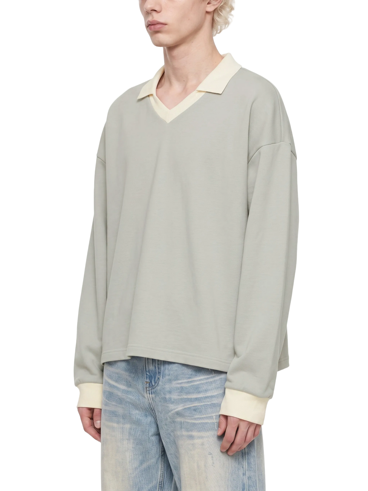 Unisex Color Block Long Sleeve Sweatshirt